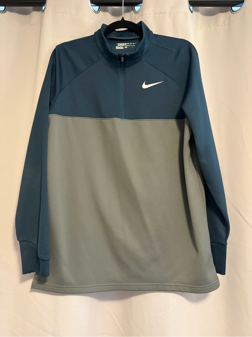 Nike Men’s Half-Zip Sweatshirt - Navy Blue & Gray